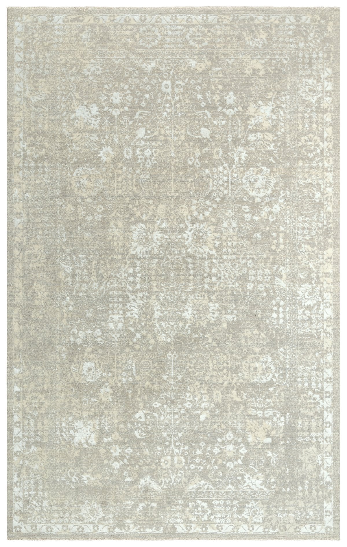 Rizzy Home Area Rugs Couture Area Rugs CUT106 Beige in 5 Sizes 100% Wool India By RizzyHome