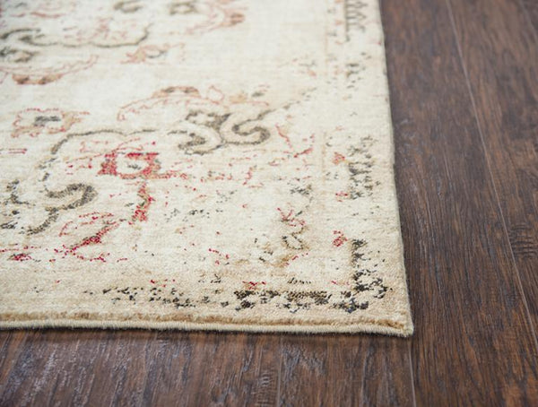 Rizzy Home Area Rugs Gossamer Area Rugs By RizzyHome GS6153 Beige 100% Wool From India