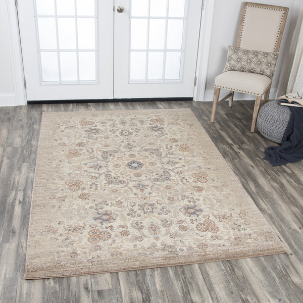 Rizzy Home Area Rugs Gossamer Area Rugs By RizzyHome GS6764 Beige 100% Wool From India