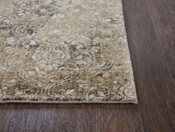 Rizzy Home Area Rugs Gossamer Area Rugs By RizzyHome GS6781 Ivory100% Wool From India