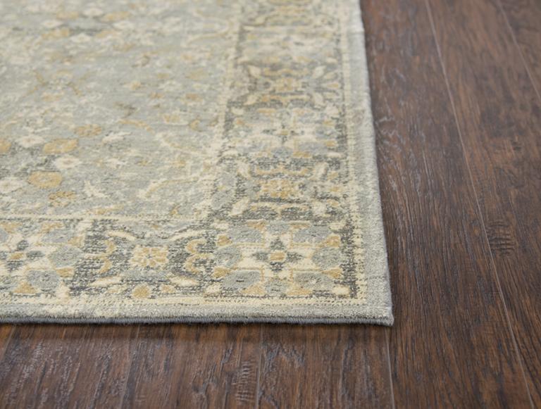 Rizzy Home Area Rugs Gossamer Area Rugs By RizzyHome GS6796 Gray100% Wool From India
