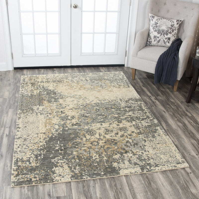 Rizzy Home Area Rugs Gossamer Area Rugs By RizzyHome GS6799 Beige 100% Wool From India