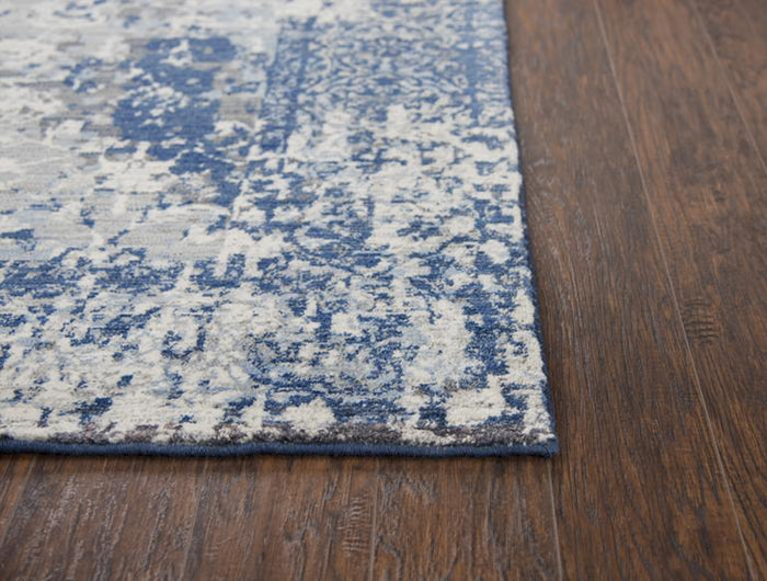 Gossamer Area Rugs By RizzyHome GS6817 Lt Gray100% Wool From India