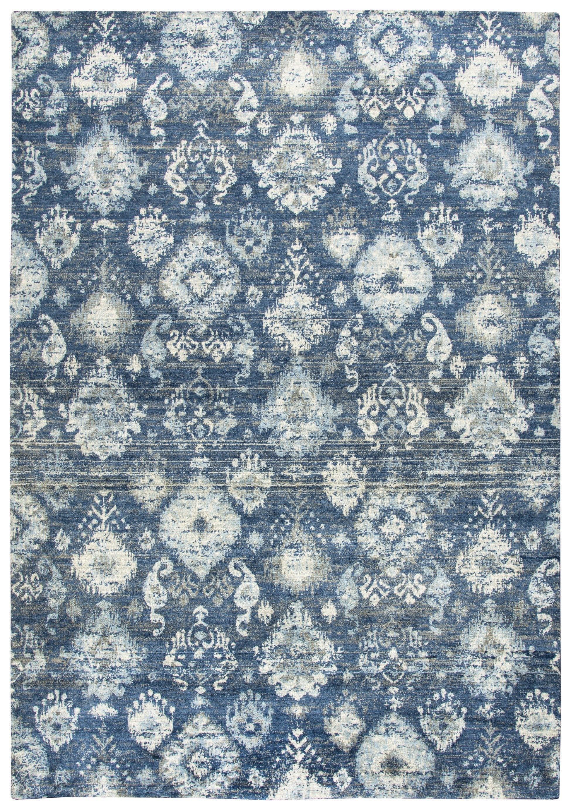 Rizzy Home Area Rugs Gossamer Area Rugs By RizzyHome GS6827 Blue100% Wool From India