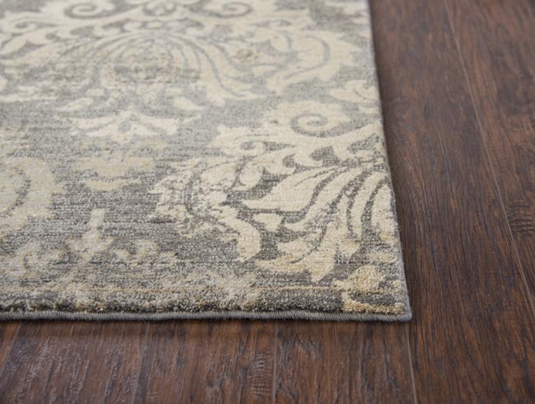 Rizzy Home Area Rugs Gossamer Area Rugs By RizzyHome GS7220 Gray 100% Wool From India