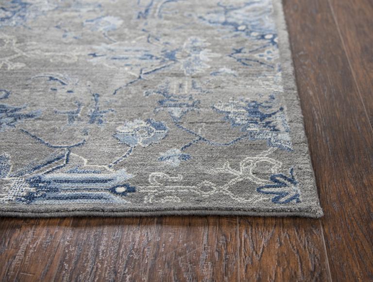 Rizzy Home Area Rugs Gossamer Area Rugs By RizzyHome GS7225 Gray 100% Wool From India