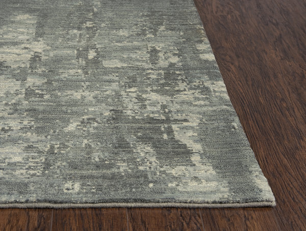 Rizzy Home Area Rugs Gossamer Area Rugs By RizzyHome GS7894 Gray 100% Wool From India