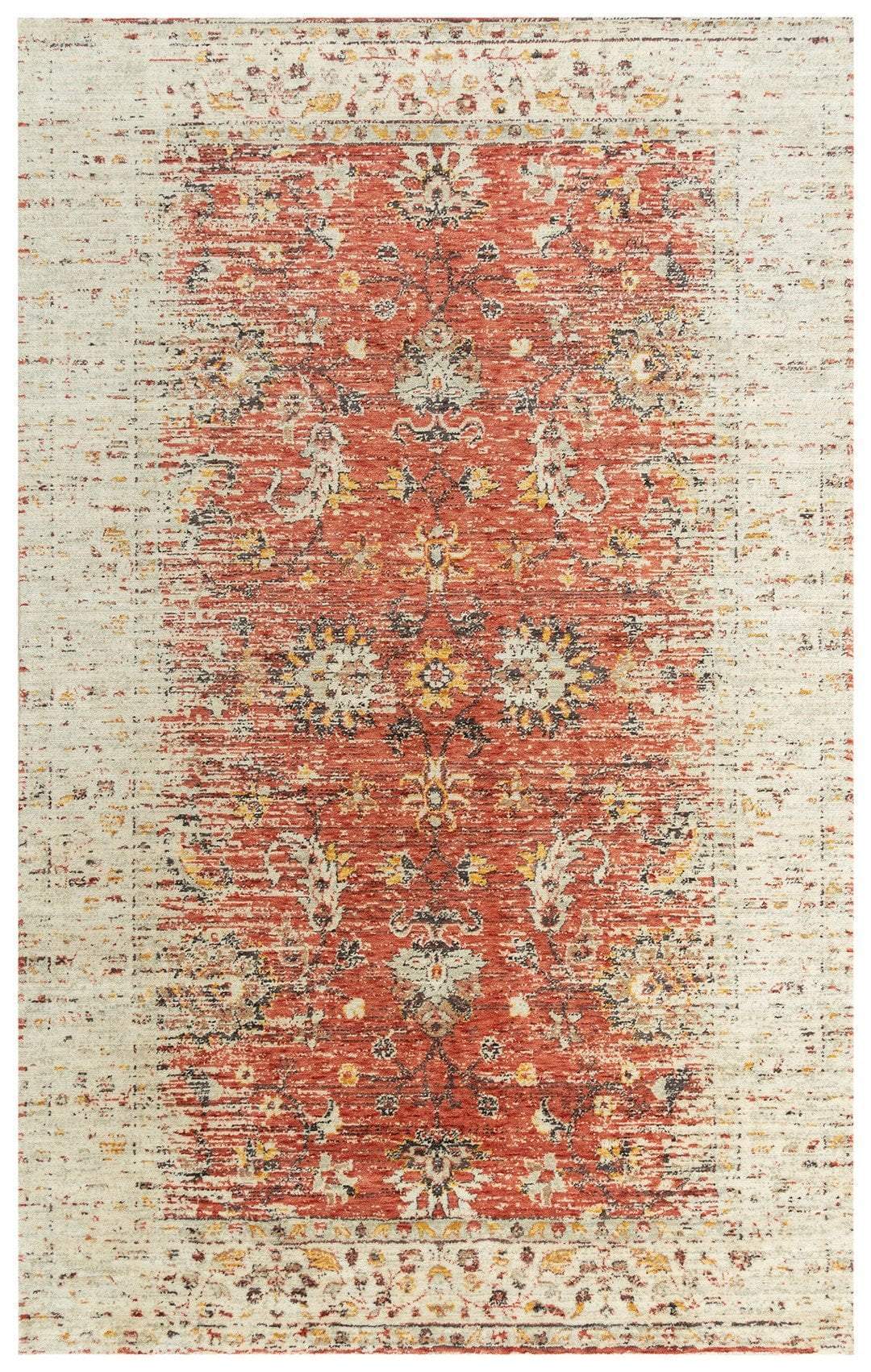 Rizzy Home Area Rugs Ovation Area Rug OVA-103 Rust in 5 Sizes 100% Wool