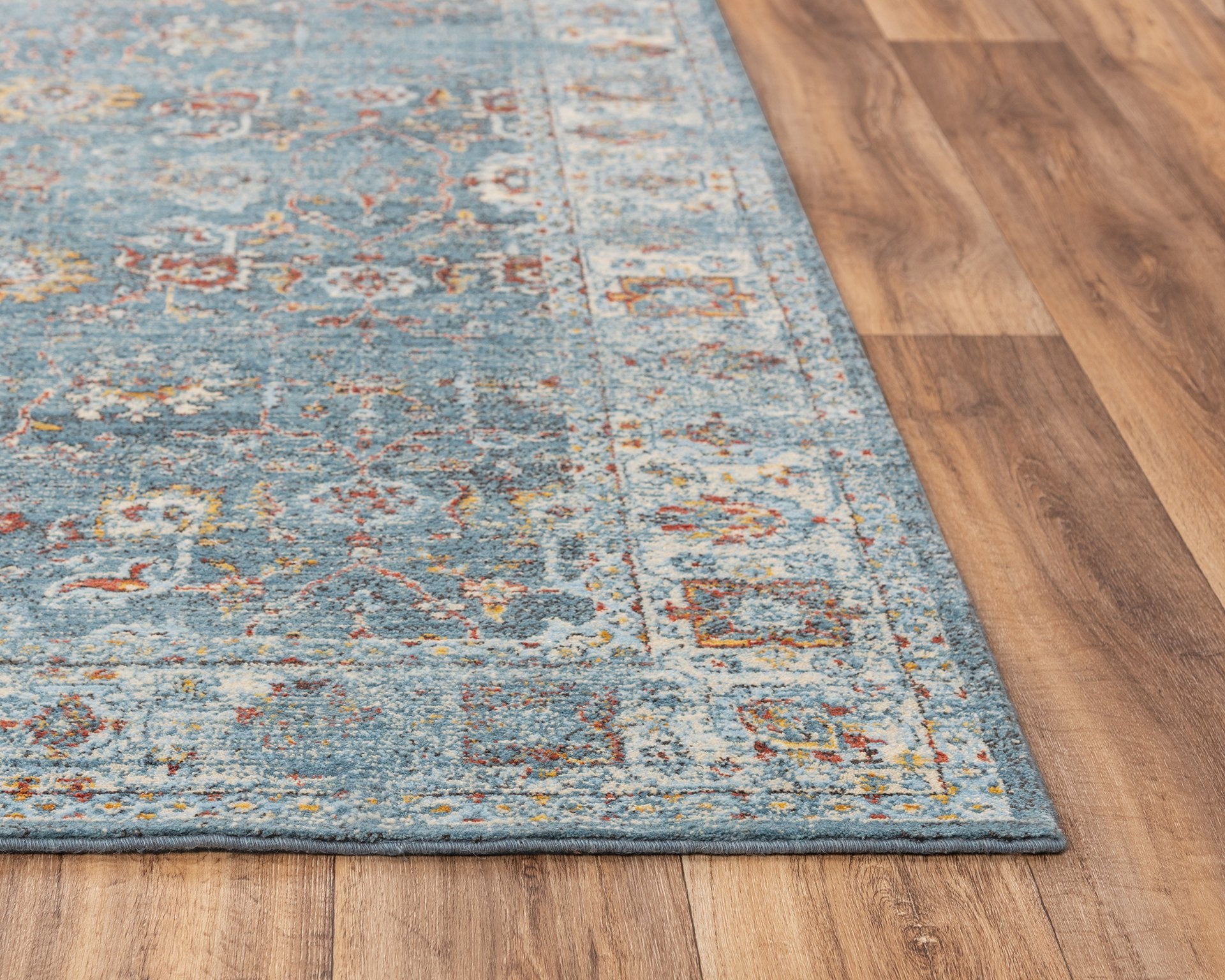 Rizzy Home Area Rugs Ovation Area Rug OVA-106 Blue in 5 Sizes 100% Wool