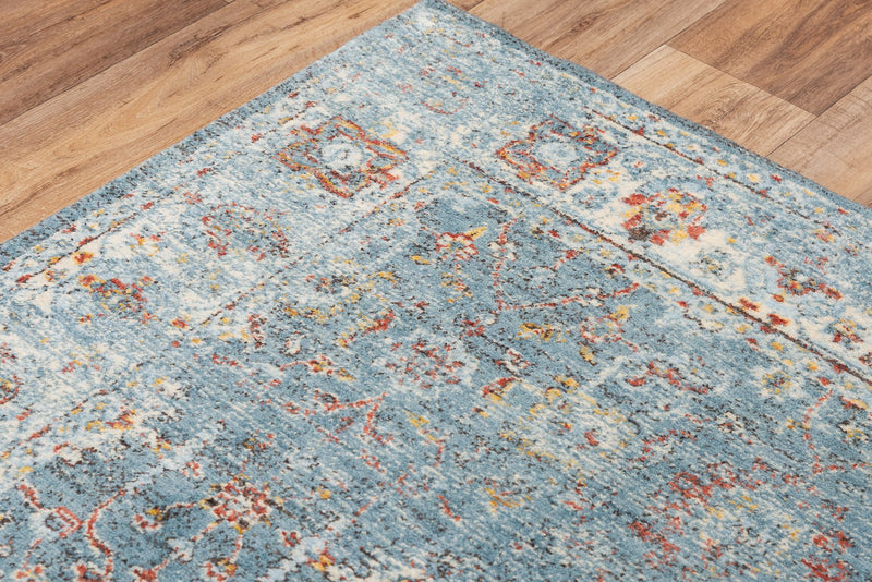 Rizzy Home Area Rugs Ovation Area Rug OVA-106 Blue in 5 Sizes 100% Wool