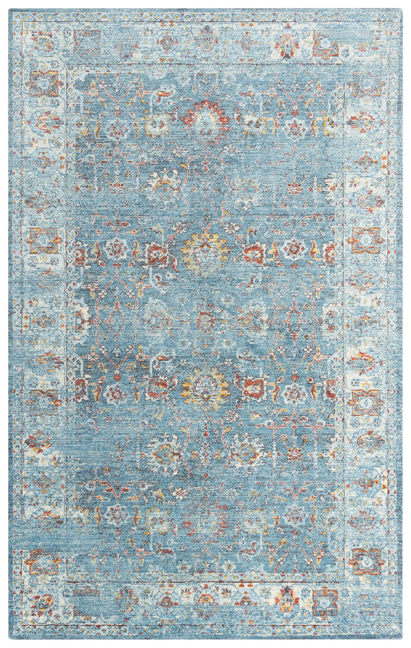 Rizzy Home Area Rugs Ovation Area Rug OVA-106 Blue in 5 Sizes 100% Wool