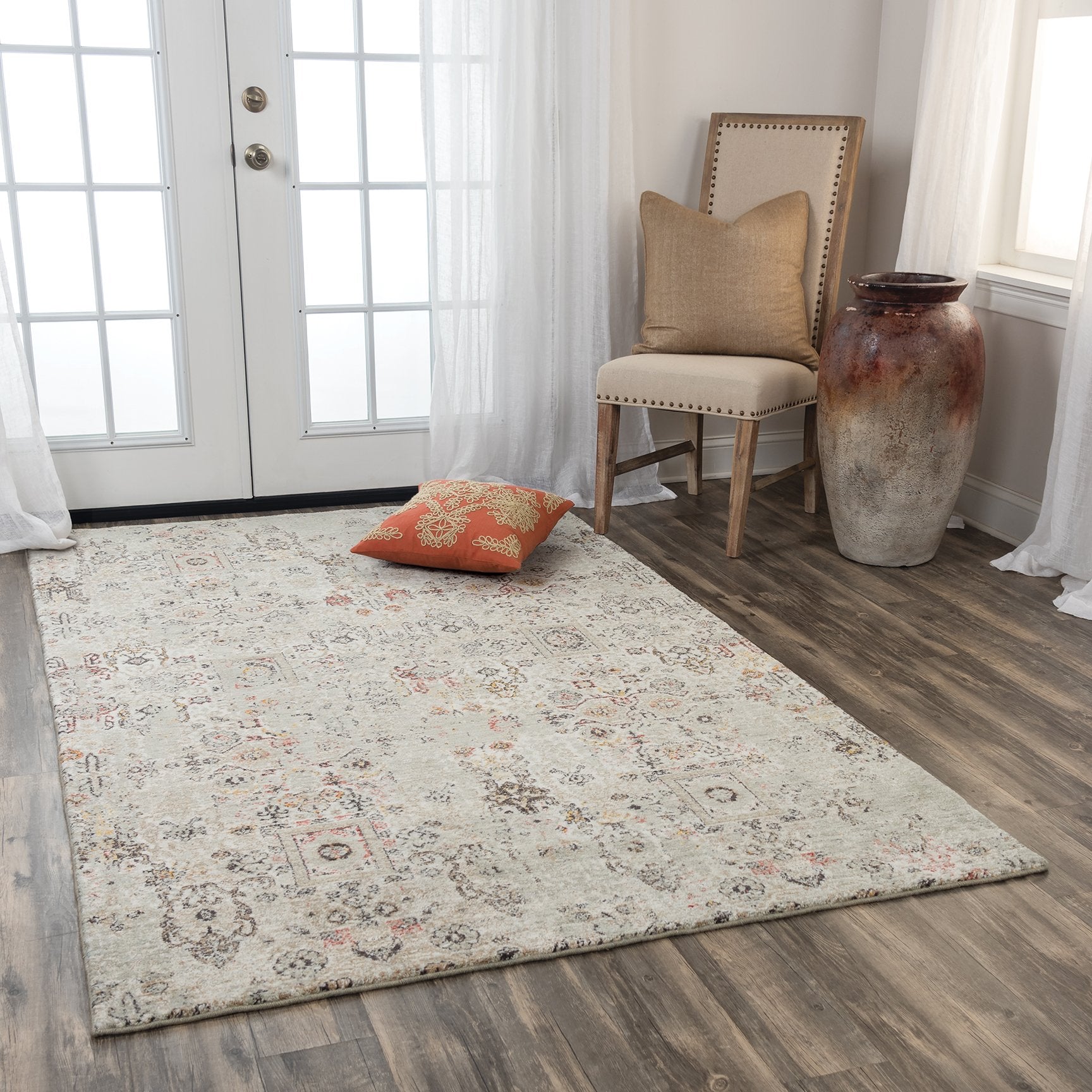 Rizzy Home Area Rugs Ovation Area Rug OVA-108 Beige in 5 Sizes 100% Wool