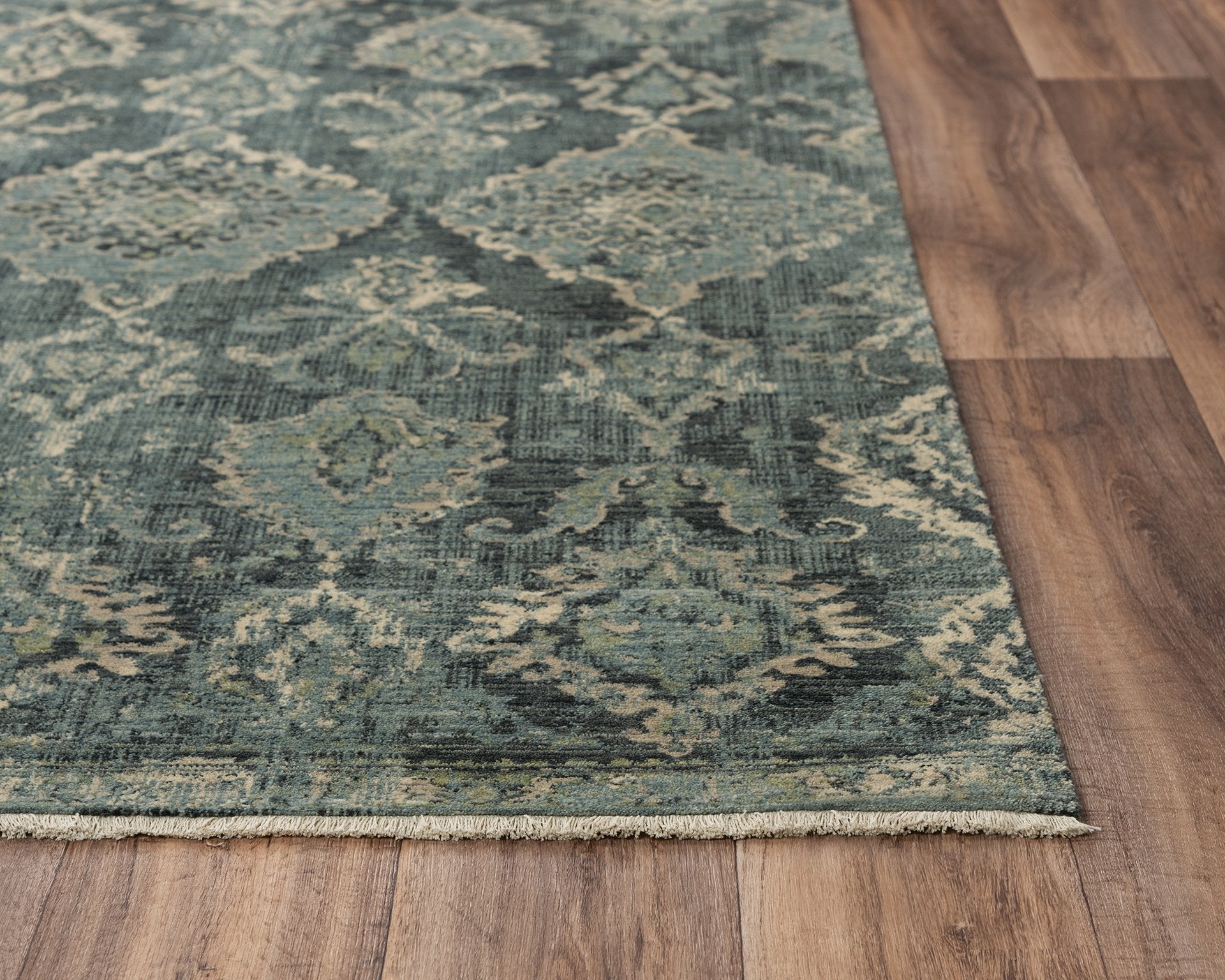 Rizzy Home Area Rugs Platinum Area Rugs PNM102 Blue By Rizzy Home Wool From India