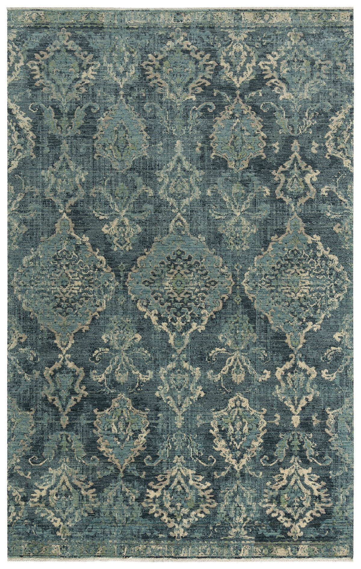 Rizzy Home Area Rugs Platinum Area Rugs PNM102 Blue By Rizzy Home Wool From India