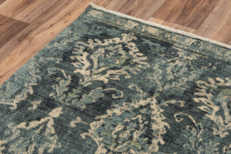 Rizzy Home Area Rugs Platinum Area Rugs PNM102 Blue By Rizzy Home Wool From India