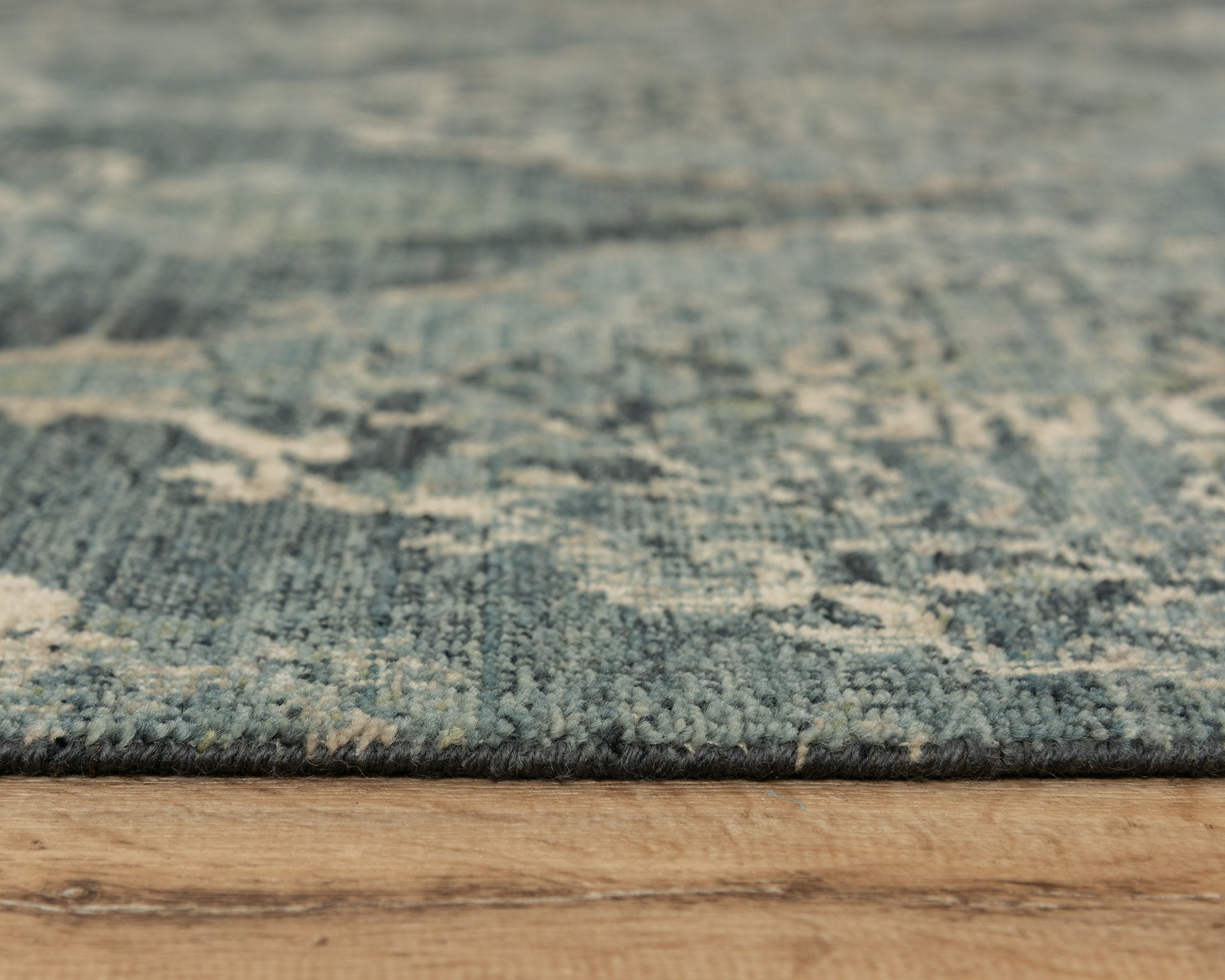 Rizzy Home Area Rugs Platinum Area Rugs PNM102 Blue By Rizzy Home Wool From India