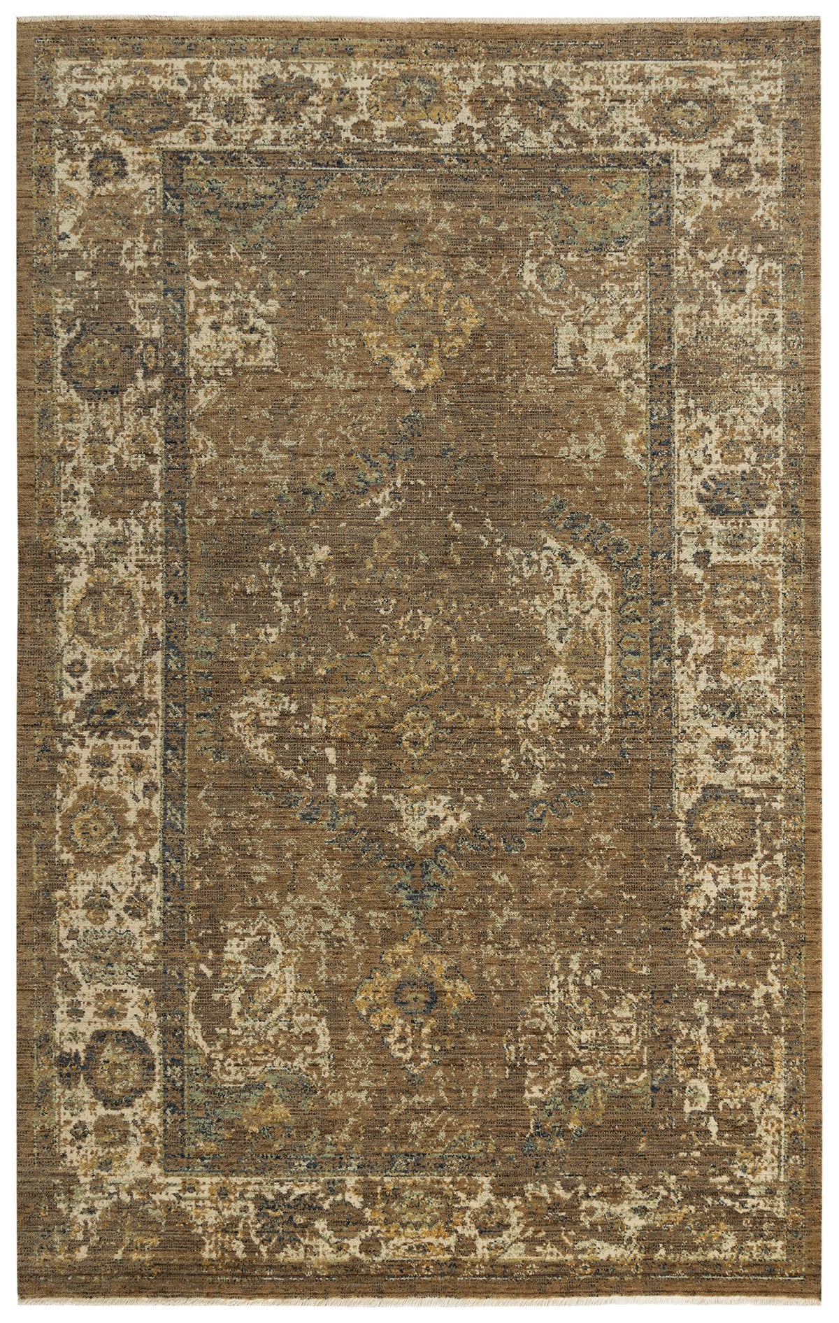 Rizzy Home Area Rugs Platinum Area Rugs PNM103 Brown By Rizzy Home Wool From India