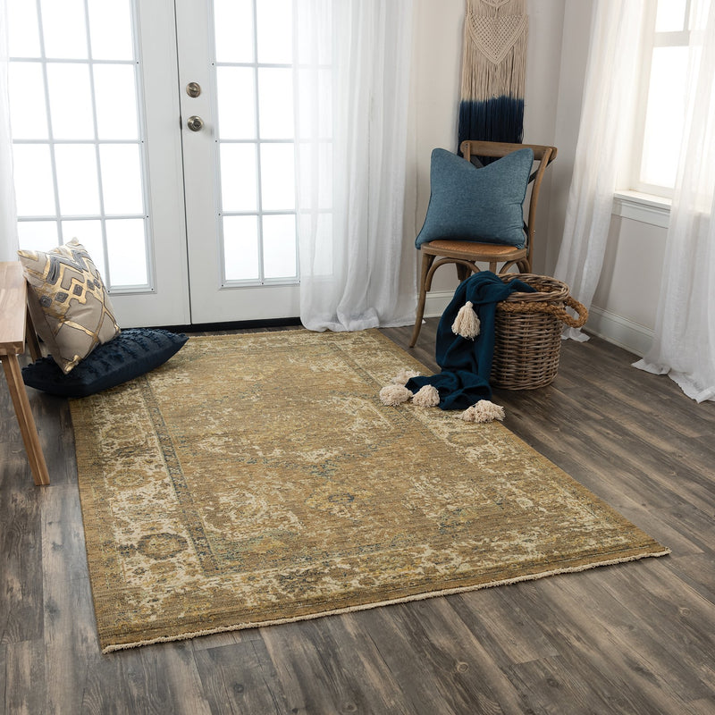 Rizzy Home Area Rugs Platinum Area Rugs PNM103 Brown By Rizzy Home Wool From India