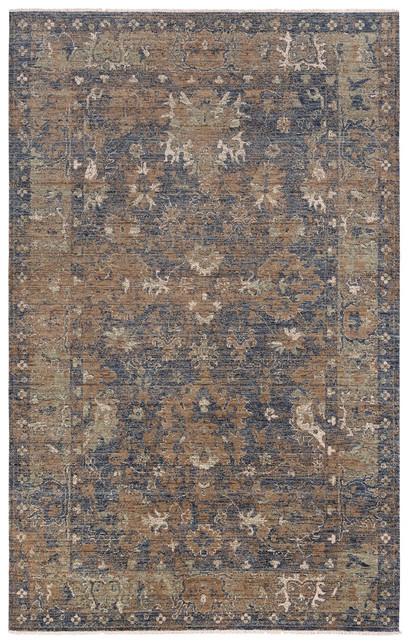 Rizzy Home Area Rugs Platinum Area Rugs PNM105 Blue By Rizzy Home Wool From India