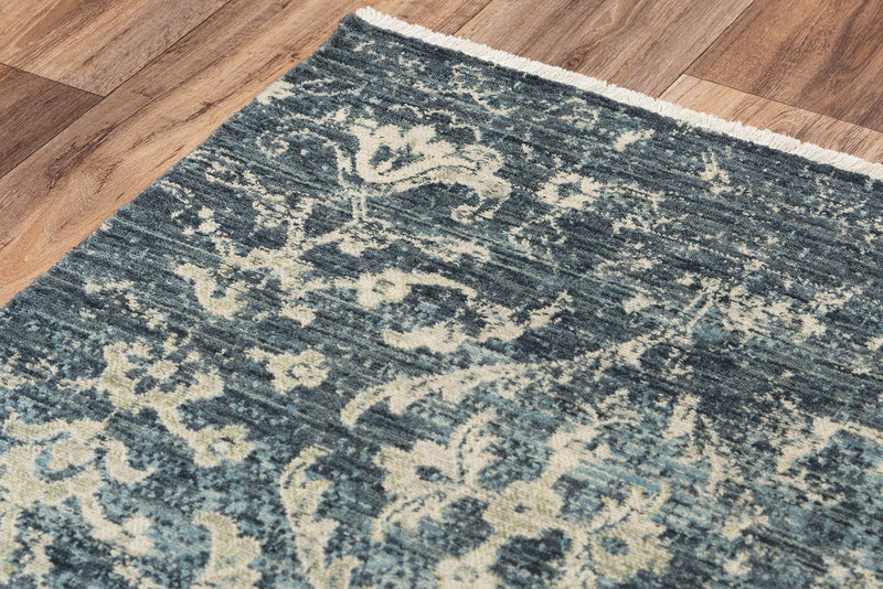 Rizzy Home Area Rugs Platinum Area Rugs PNM108 Blue By Rizzy Home Wool From India