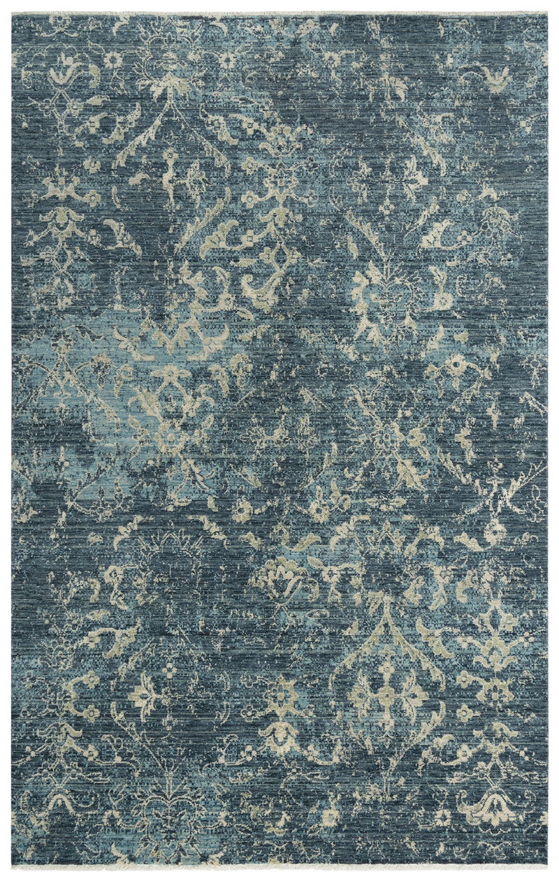Rizzy Home Area Rugs Platinum Area Rugs PNM108 Blue By Rizzy Home Wool From India