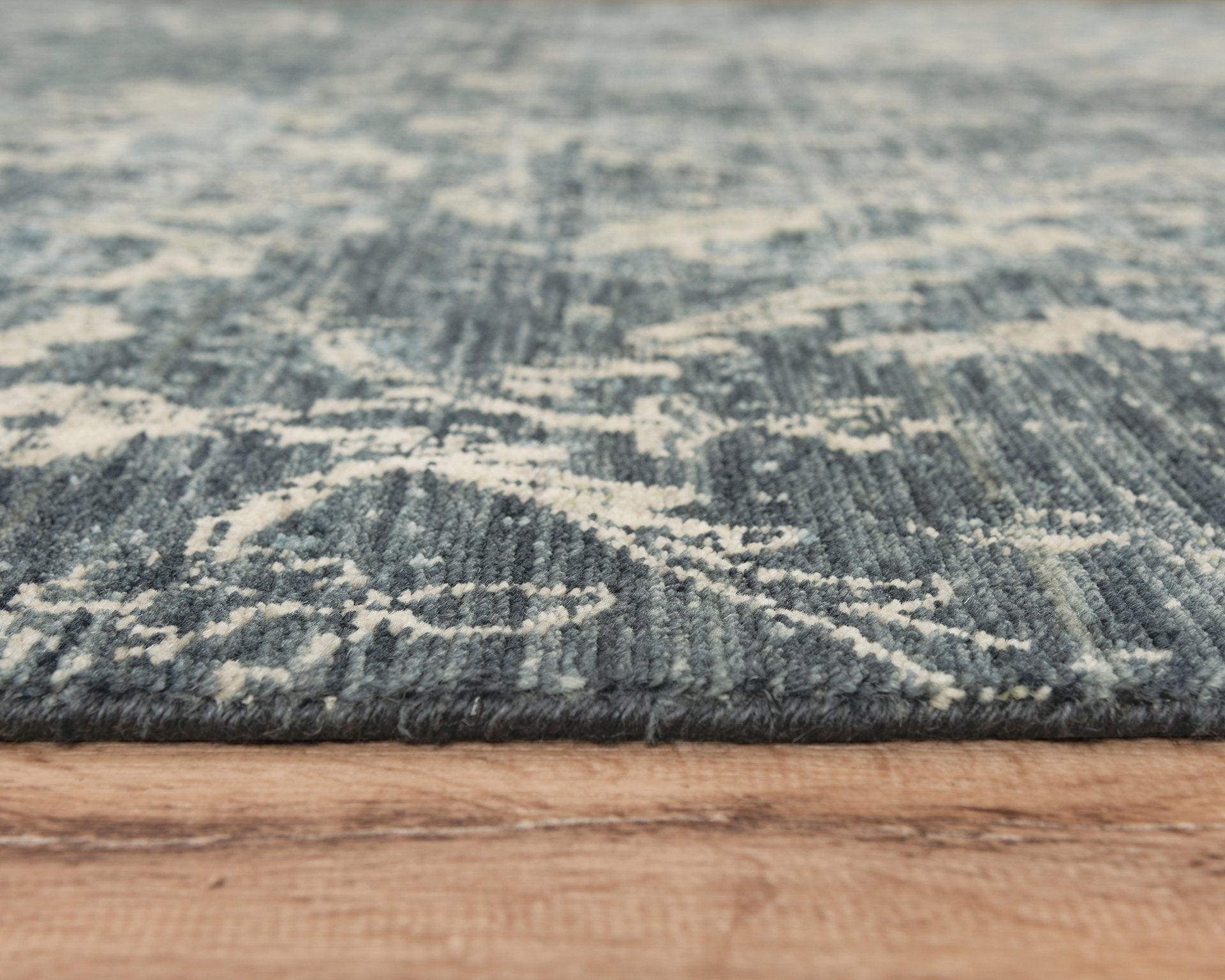 Rizzy Home Area Rugs Platinum Area Rugs PNM108 Blue By Rizzy Home Wool From India