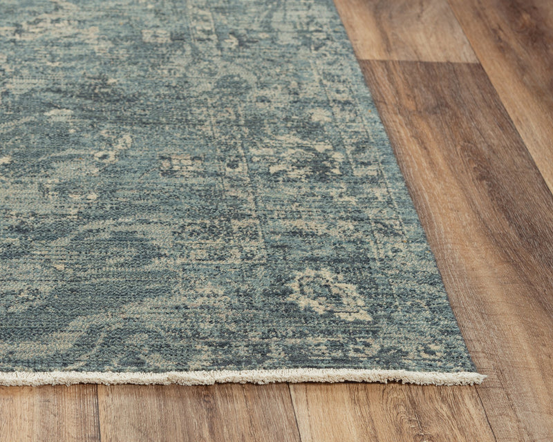 Rizzy Home Area Rugs Platinum Area Rugs PNM110 Blue By Rizzy Home Wool From India