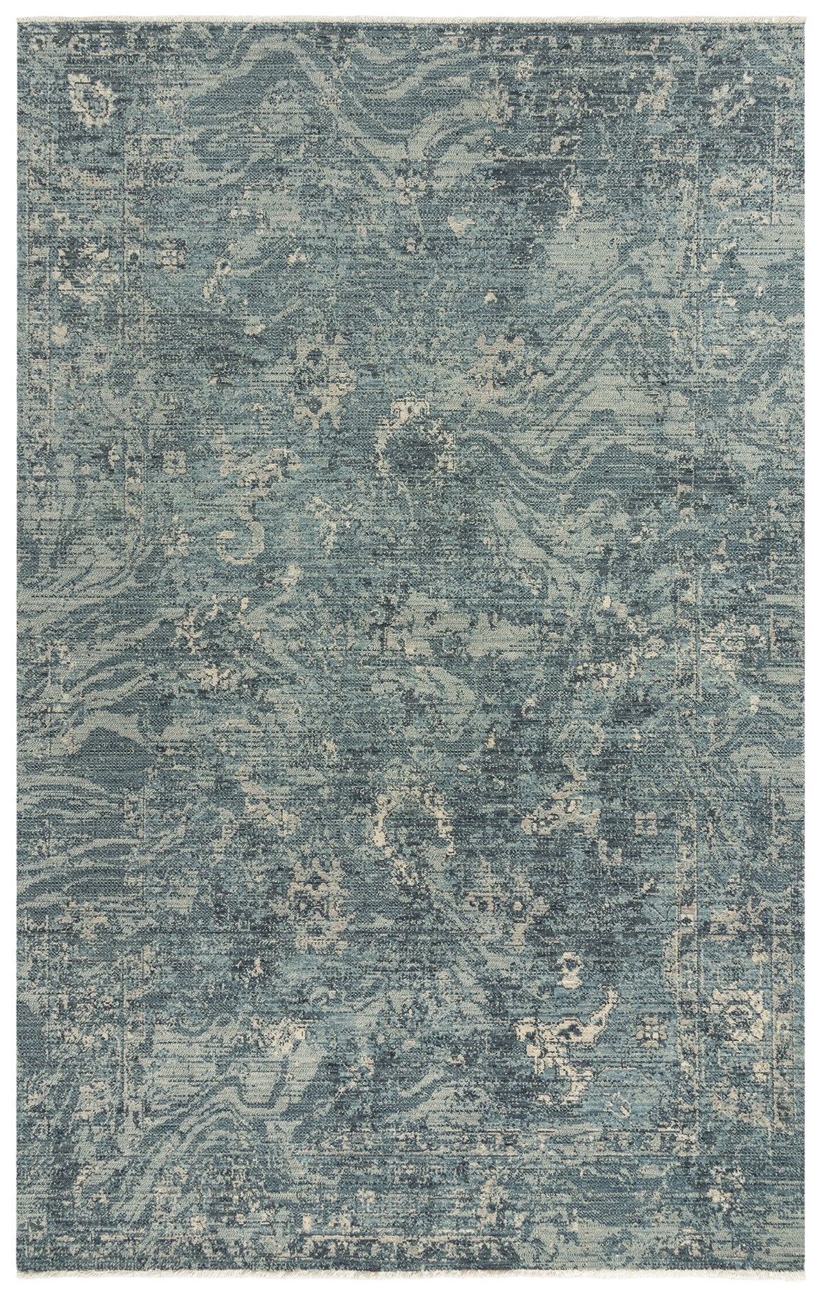 Rizzy Home Area Rugs Platinum Area Rugs PNM110 Blue By Rizzy Home Wool From India