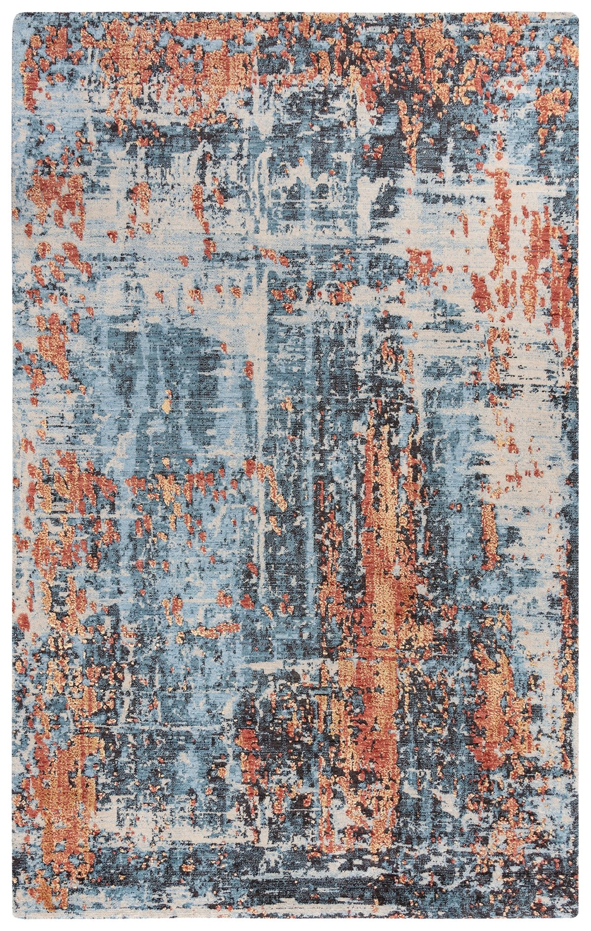 Rizzy Home Area Rugs Premier Area Rugs PMR101 Blue Rug By Rizzy Home