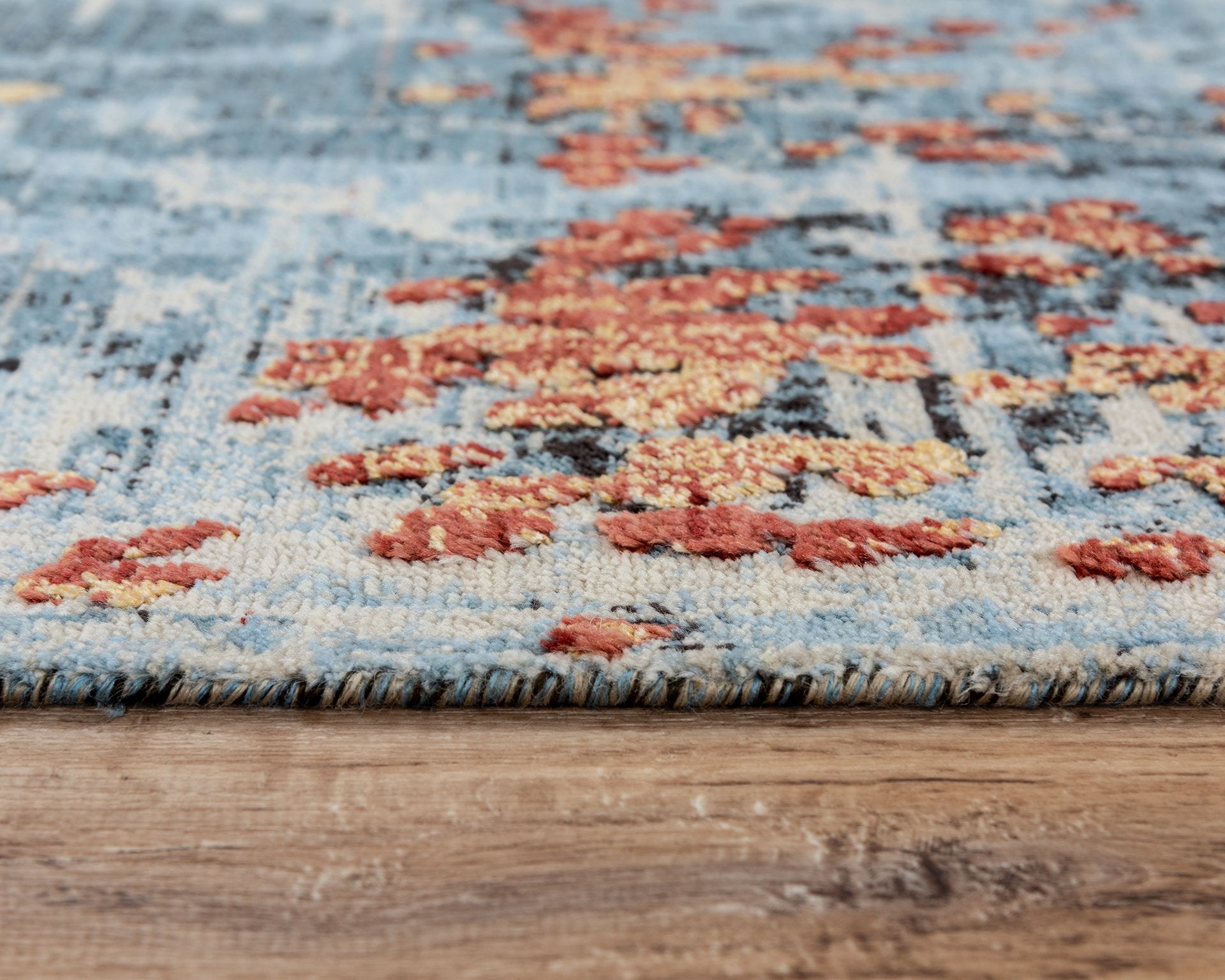 Rizzy Home Area Rugs Premier Area Rugs PMR101 Blue Rug By Rizzy Home