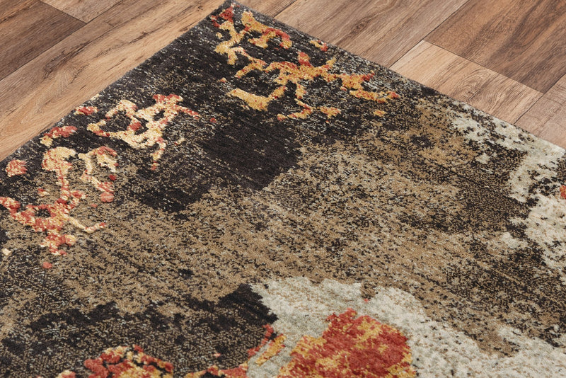 Rizzy Home Area Rugs Premier Area Rugs PMR105 Brown Rug By Rizzy Home