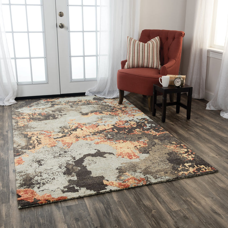 Rizzy Home Area Rugs Premier Area Rugs PMR105 Brown Rug By Rizzy Home