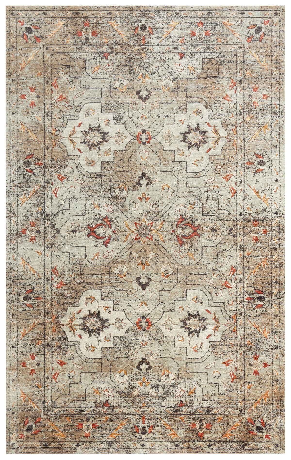 Rizzy Home Area Rugs Premier Area Rugs PMR109 Beige Rug By Rizzy Home