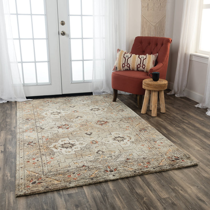 Rizzy Home Area Rugs Premier Area Rugs PMR109 Beige Rug By Rizzy Home