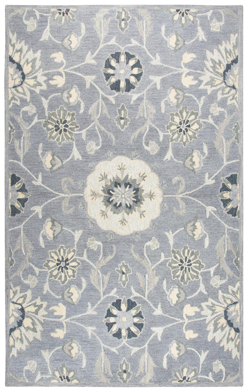 Resonant Area Rugs RS915A Gray Wool Hand Tufted 5 Sizes