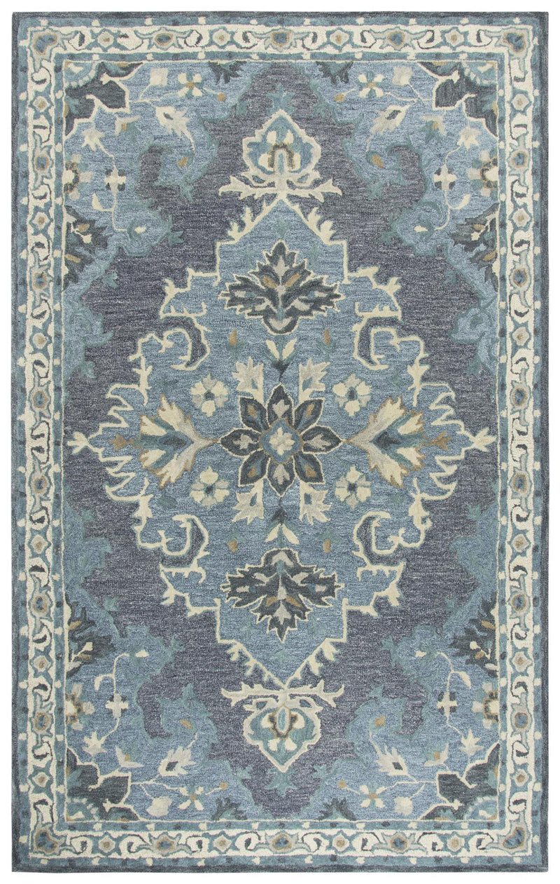 Resonant Area Rugs RS932A Dark Gray Wool Hand Tufted 5 Sizes