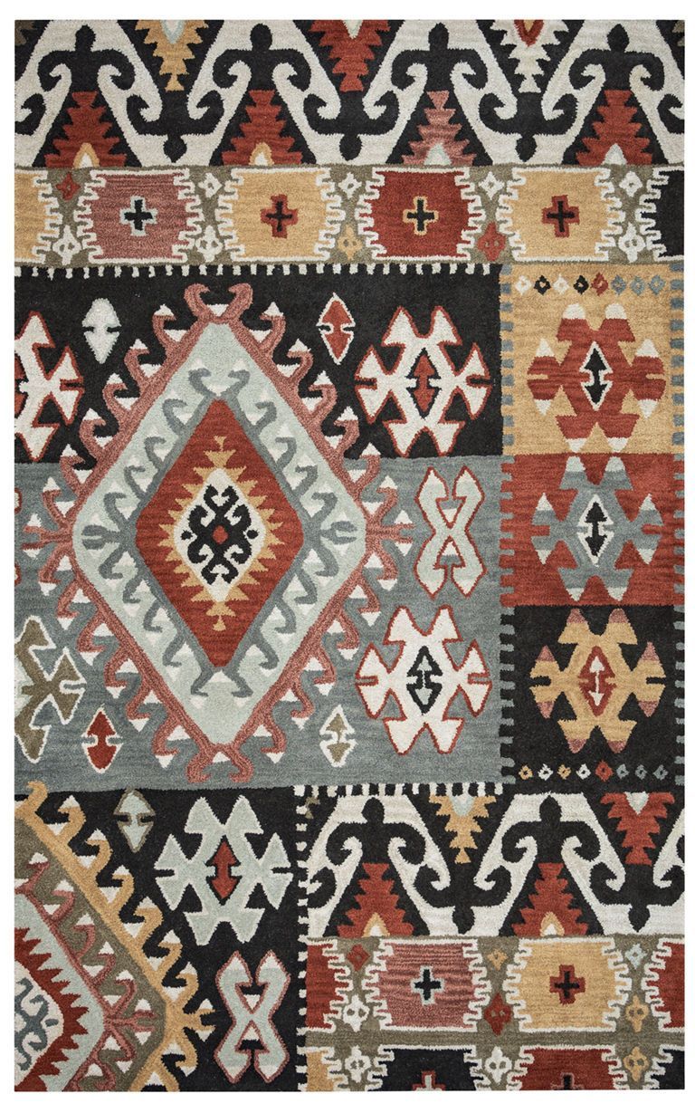 Rizzy Home Area Rugs Southwest Area Rugs SU-8104 Multi Hand Tufted 100% Wool From India