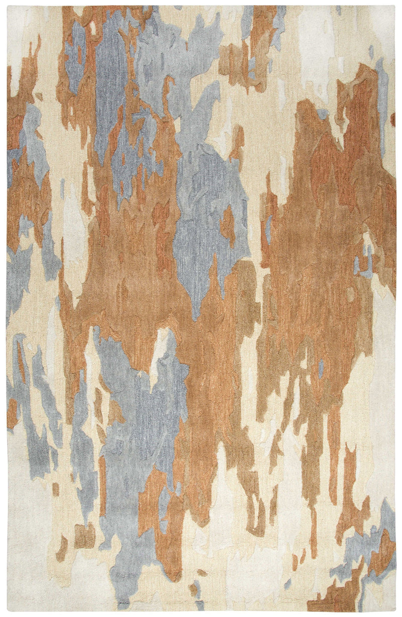 Vogue Area Rugs  VOG107 Brown Wool Contemporary Design in 5 Sizes