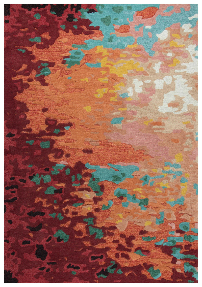 Rug Depot Home Area Rugs Connie Post Area Rugs CNP101Rust Modern 100% Wool With Unique Shapes