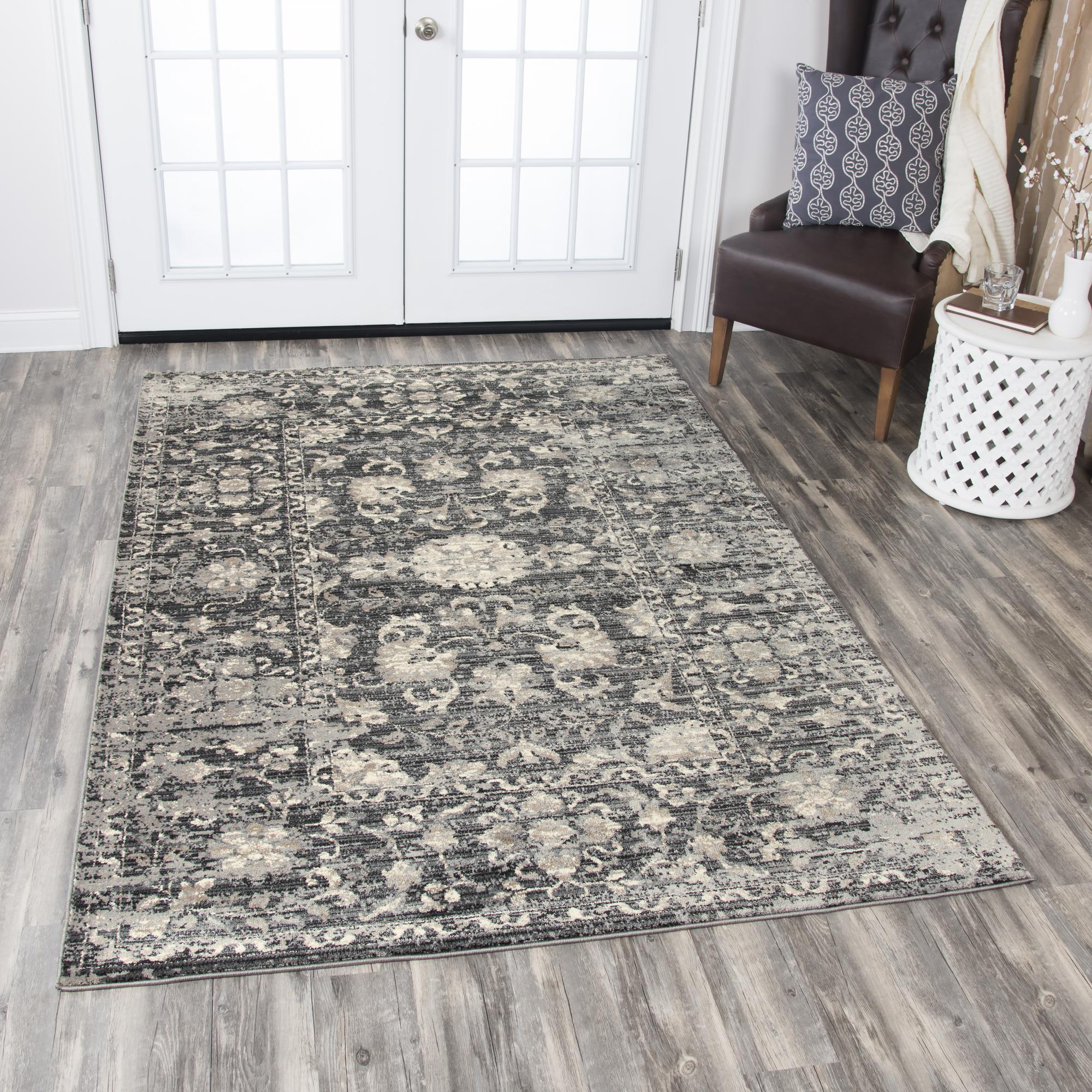 Paciano Area Rugs PC108 Black By Rug Depot Home