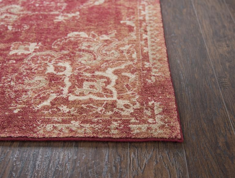 Rug Depot Home Gossamer Area Rugs By RizzyHome GS6147 Red 100% Wool From India