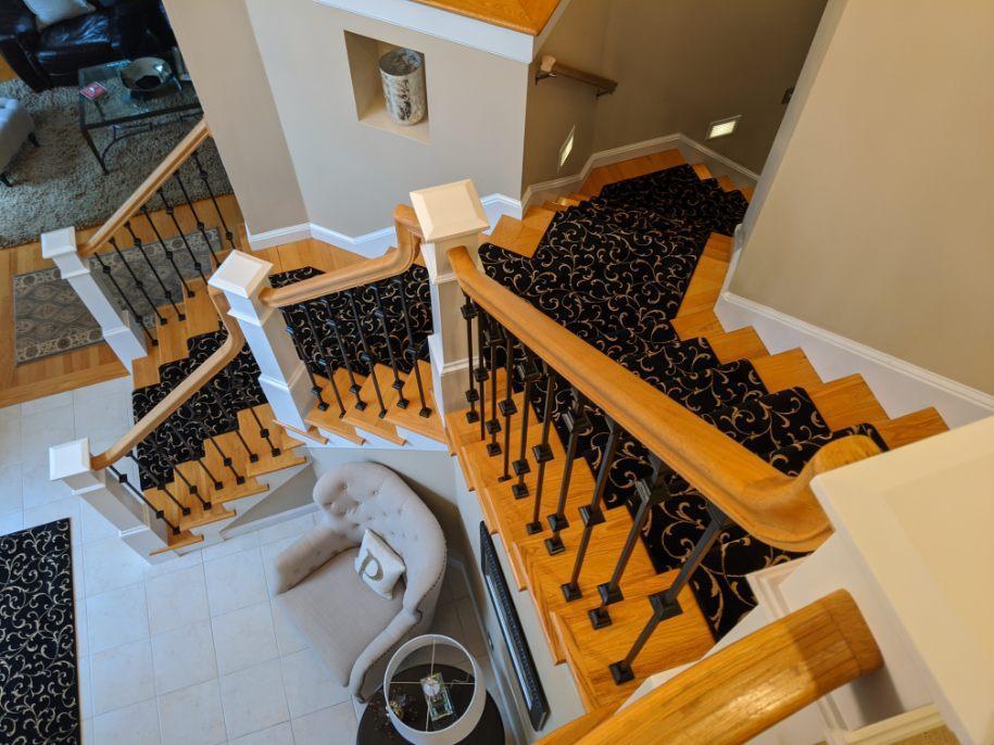 La Scala Black Stair Runner CBB2-0006A Custom Cut For Stairs