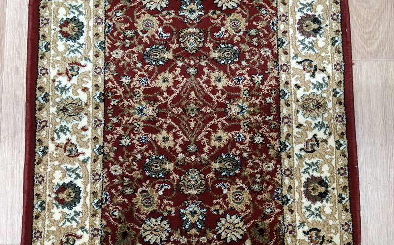 Rug Depot Home Red Rug Runner Remnant 26in x 34Ft-Sold By The Foot