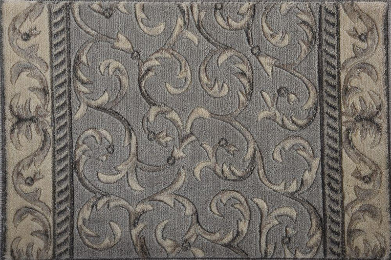Somerset Area Rugs St-02 Silver and Stair Runner By Nourtex