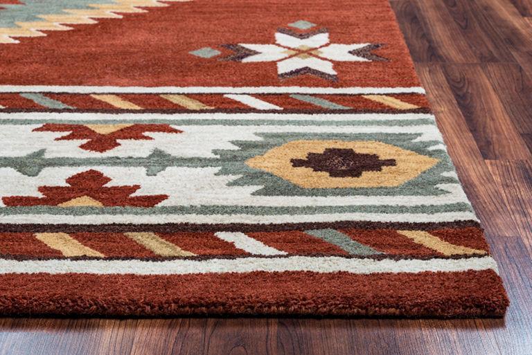 Rug Depot Home Southwest Area Rugs SU-1822 Red Hand Tufted 100% Wool From India