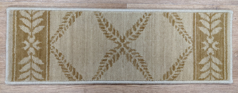 Rug Depot Home Stair Runners Chateau Normandy NO21 Beige 27 and 36 Inch Stair Runner and Treads