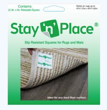 Stay N Place Releasable Tabs For Rugs or Stair Treads