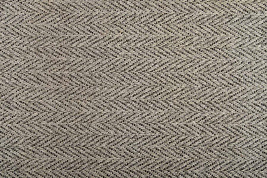 RugDepot Stair Runner Heatherly Gabardine Black Wool Herringbone Stair Runner in 54 Unique Sizes